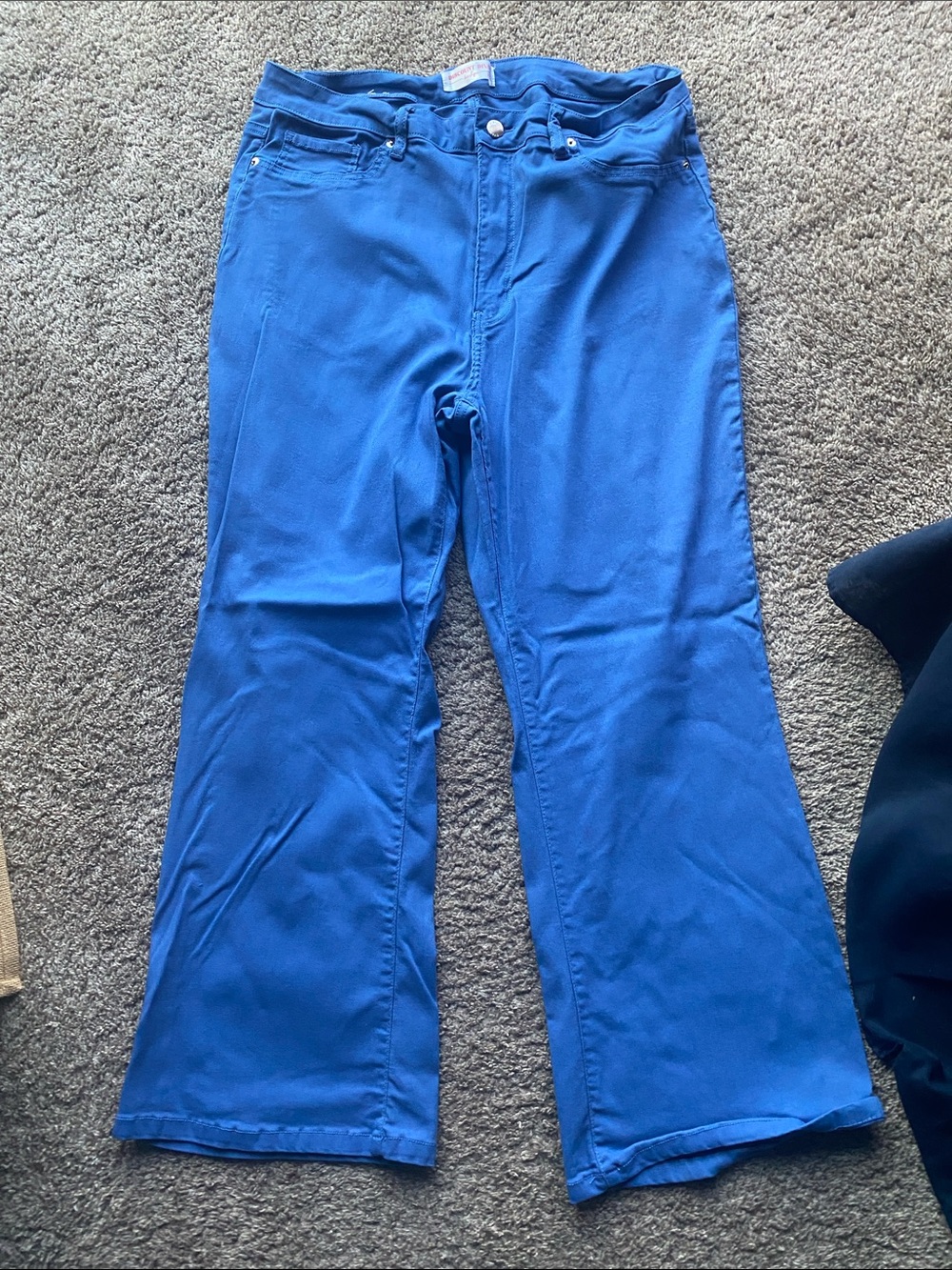 Blue Flare Wide Leg Jeans - Women